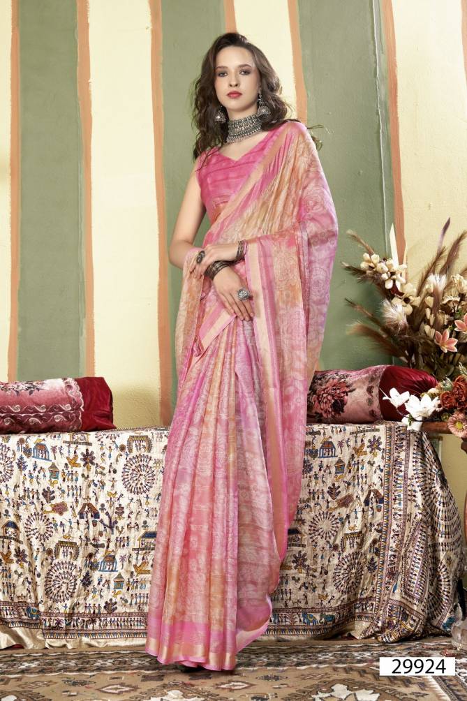 Brinda Vol 6 By Vallabhi Chiffon Printed Sarees Wholesale Shop In Surat